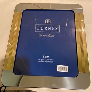 🌺Burnes state street 8x10”silver & gold picture frame new in the box never used